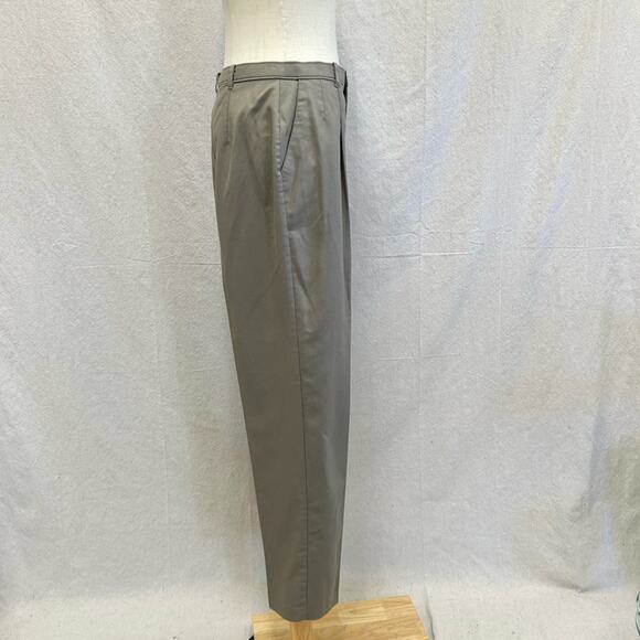 Levi's taupe Bend Over vintage 70s straight leg pleat twill trouser size 14 - Picture 6 of 14